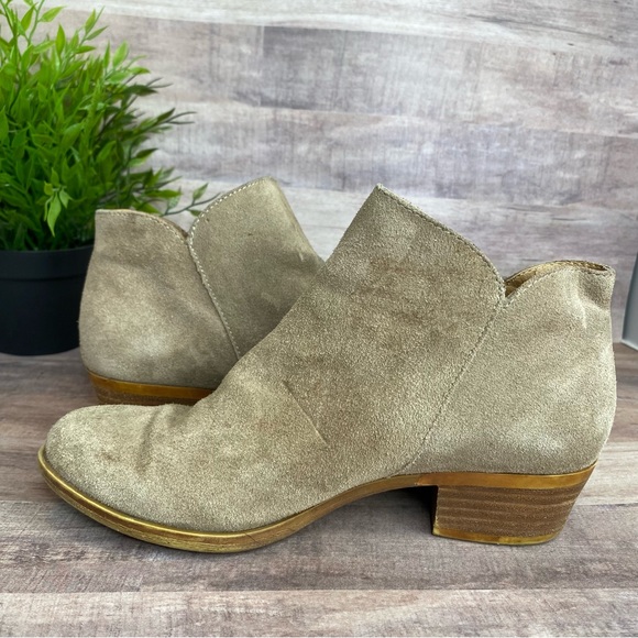 Lucky Brand Women’s “Barough” Taupe Suede Ankle Booties - Size: 7 - Picture 12 of 13